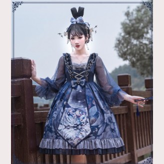 Unicorn Gothic Style Lolita Dress OP by YingLuoFu (SF35)